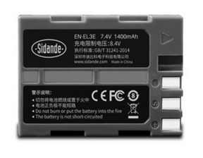 Nikon EN-EL3E 7.4V 1400mAh replacement batteries