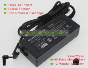 Toshiba PA3822U-1ACA, PA3468U-1ACA 19V 3.95A replacement adapters