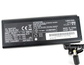 Vaio ADP-50ZH A, VJ8AC10V9 10.5/5.0V 3.8/1.0A replacement adapters