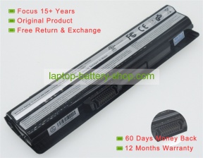 Msi 40029150, 40029231 11.11V 4400mAh replacement batteries
