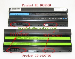 Dell N3X1D, PRRRF 11.1V 7800mAh replacement batteries