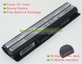 Msi BP-16G1-32/2200 P, BTY-S14 10.8V 4400mAh replacement batteries