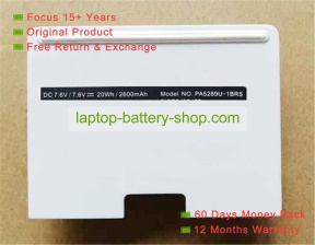 Toshiba PA5289U-1BRS, 2ICP8/35/67 7.6V 2600mAh replacement batteries