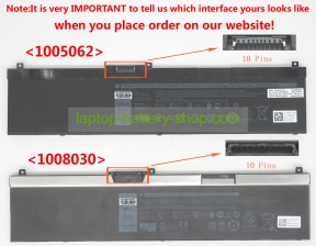 Dell NYFJH, 5TF10 11.4V 8070mAh original batteries