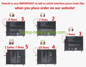 Jumper TH140A, NV-2874180-2S 7.6V 5000mAh original batteries