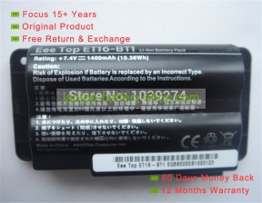 Asus ET16-BT1, ET1603 7.4V 1400mAh replacement batteries