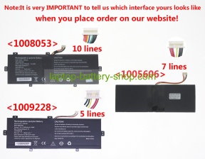 Xidu H-3975230P, 3975230P 7.6V 5400mAh original batteries