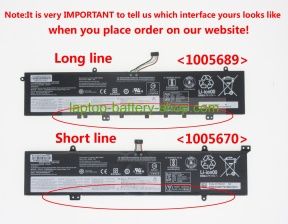 Lenovo 5B10T83737, 4ICP4/59/141 15.36V 4500mAh original batteries