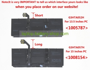 Microsoft DYNT02, G3HTA052H 7.58V 6041mAh original batteries