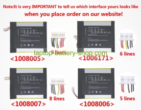 Chuwi NV30165170 7.6V 5000mAh replacement batteries