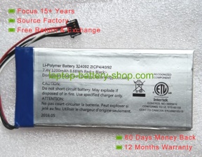 Other 324092, 21CP4/40/92 7.4V 1200mAh original batteries