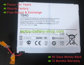 Motorola TB40, SNN5896A 3.7V 6700mAh original batteries