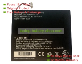 Mcnair MLP385085-2S 7.4V 1600mAh original batteries