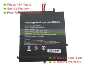 Irbis 34140156P 7.6V 4500mAh replacement batteries