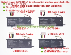 Rtdpart XU156 7.6V 5000mAh original batteries