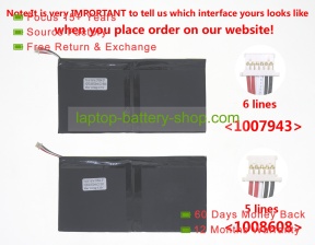 Acer PR-279594N, 1ICP3/95/94-2 3.7V 6100mAh replacement batteries