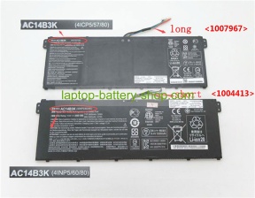 Acer AC14B8K, 3ICP5/57/80 14.4V,or15.2V 3490mAh original batteries