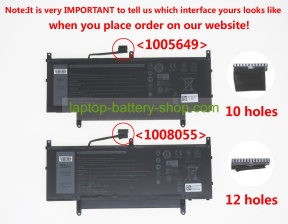 Dell NTHT0, 08NFC7 7.6V 6840mAh original batteries