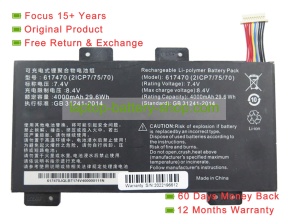 Rtdpart 617470 7.4V 4000mAh original batteries