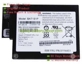 Ibm BAT1S1P, 43W4342 3.7V 1500mAh original batteries