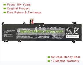 Lenovo L23X4PK5, 8SSB11M64605 15.44V 5182mAh original batteries