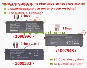 Rtdpart U3576127, U3576127PV 7.6V 5000mAh replacement batteries